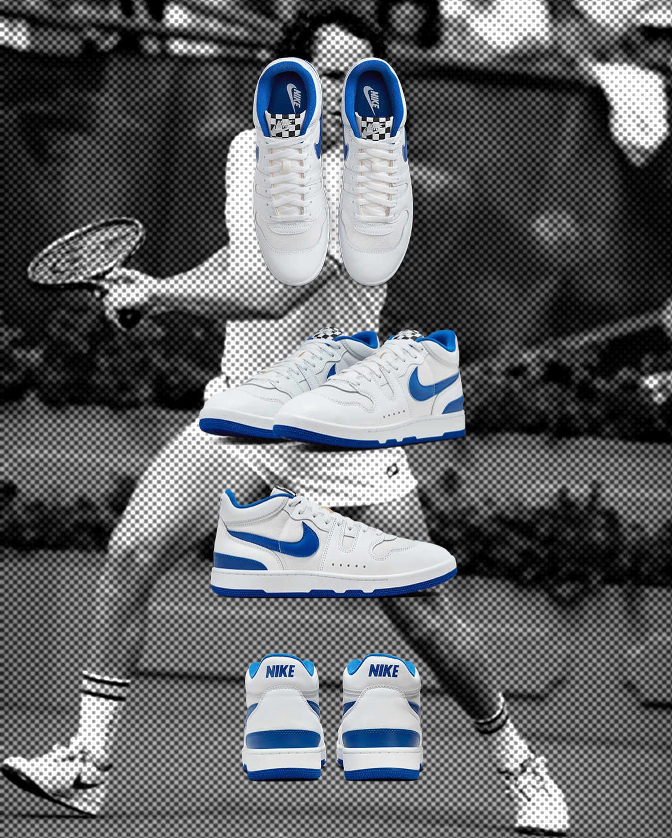 NIKE ATTACK 'WHITE/GAME ROYAL-PURE PLATINUM-BLACK' ₹10,795 | UK 7
