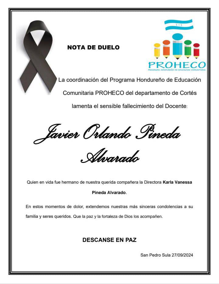 Programa Hondureño de Educación Comunitaria-PROHECO Cortés