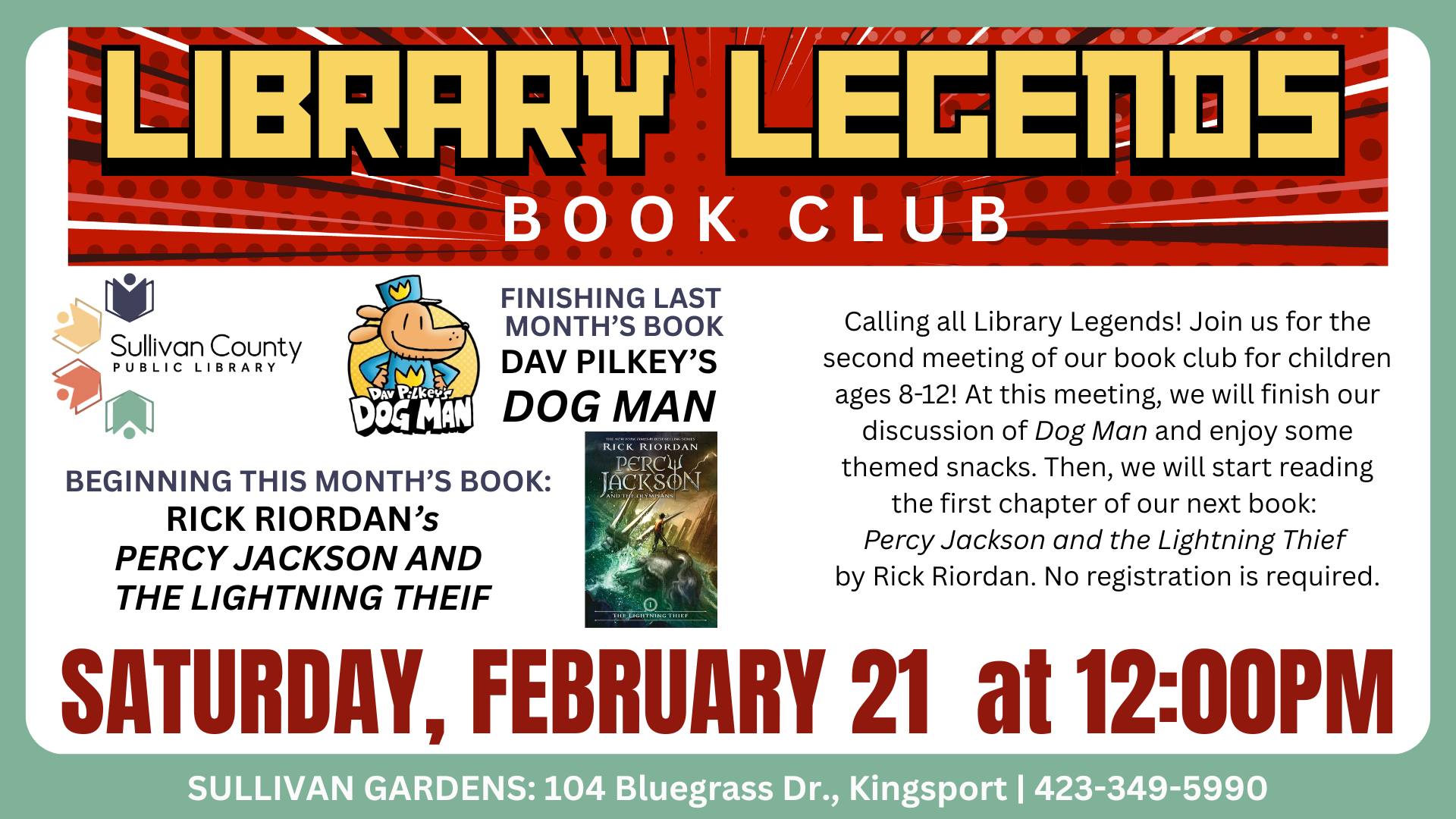 Library Legends Kids' Book Club