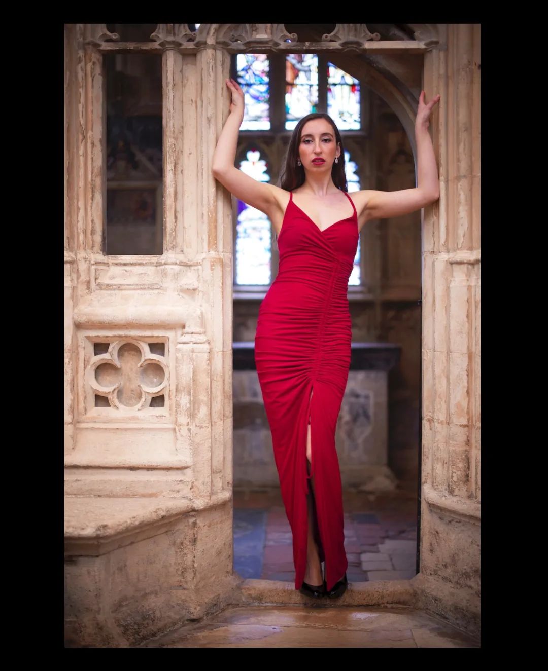 lady in red dress Red Party Dress Coordinating Styles Lady in RedBeautiful dress made