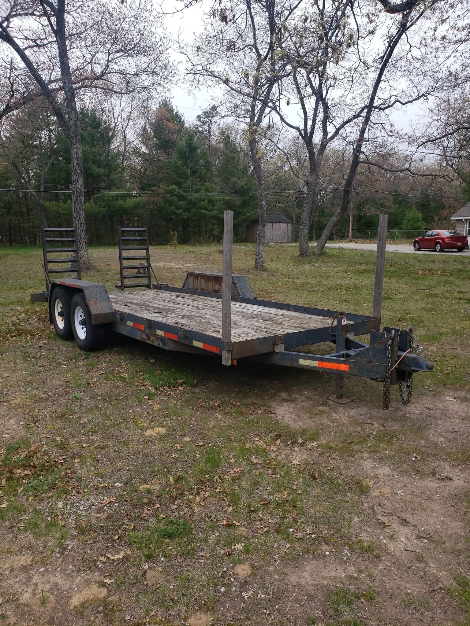 2006 Loadmaster 14k GVW dual axle 18 ft. Deck equipment trailer ...