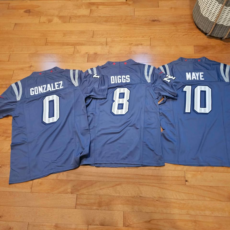 New England Patriots Mac Jones #10 Nike Jersey Blue Size Large $20