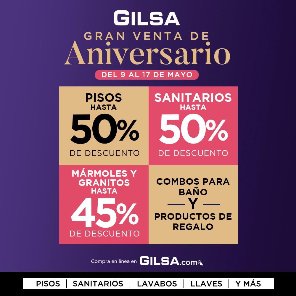 GILSA - GRAN VENTA DE ANIVERSARIO GILSA – HASTA 50% DE... | Facebook