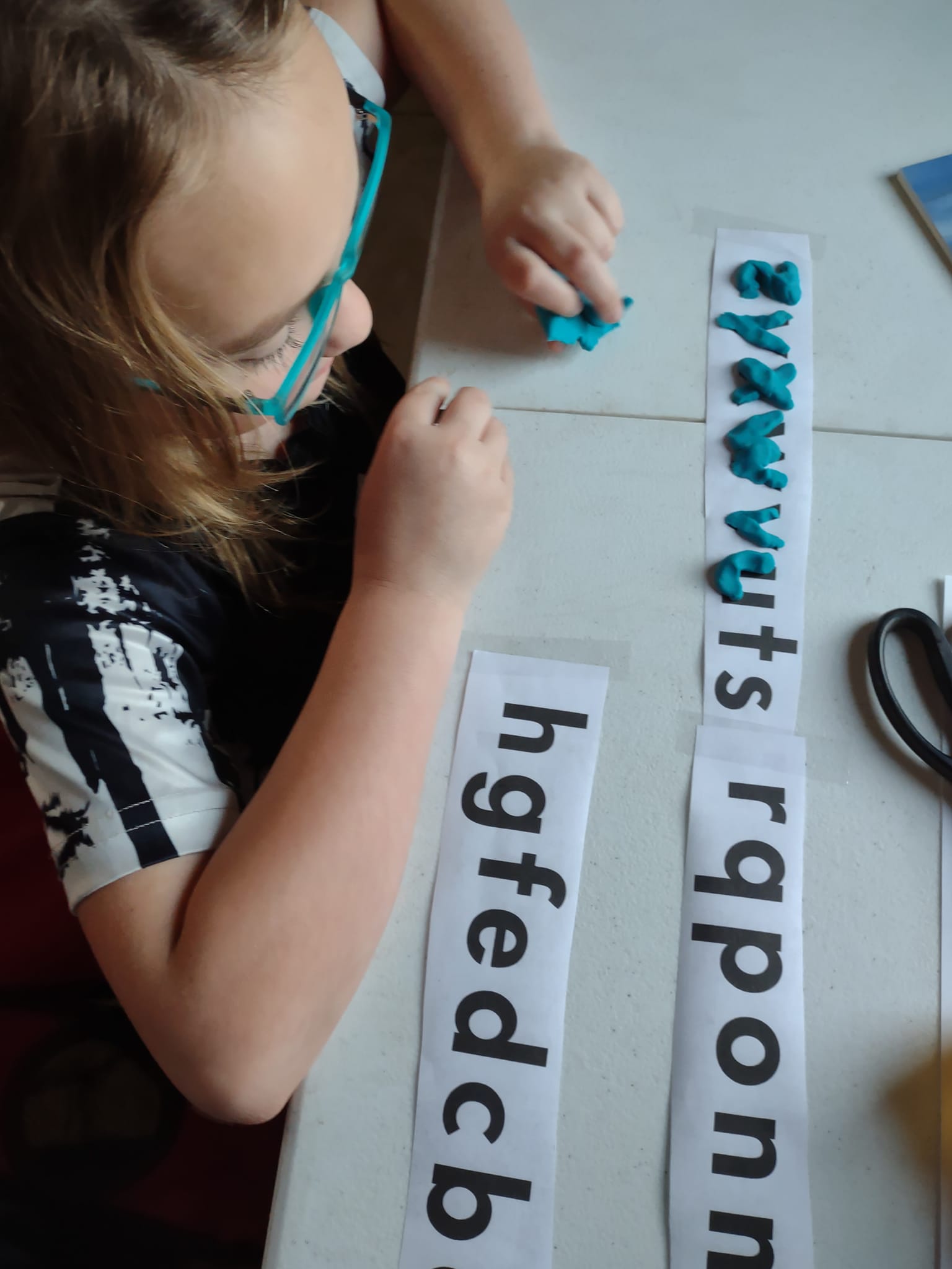 Modeling letters with play dough.... - Rustic Renewal Riding | Facebook