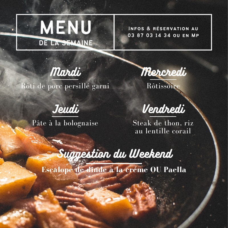 [ MENU DE LA SEMAINE ] La Maison... - Maison Mathis Traiteur | Facebook