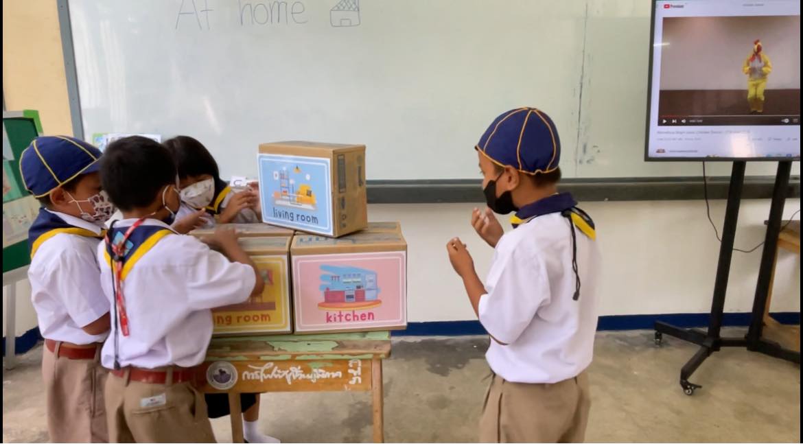 นักเรียนชั้นประถมศึกษาปีท... - English corner by teacher moona