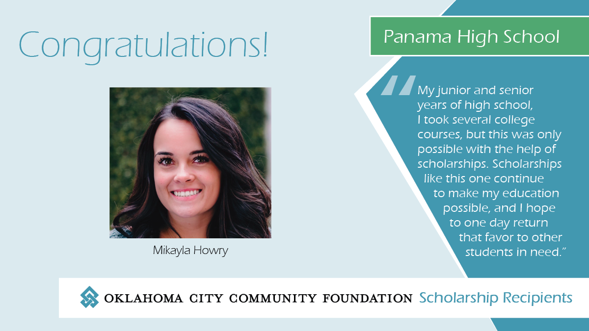 Today,... - Oklahoma City Community Foundation Scholarships | Facebook