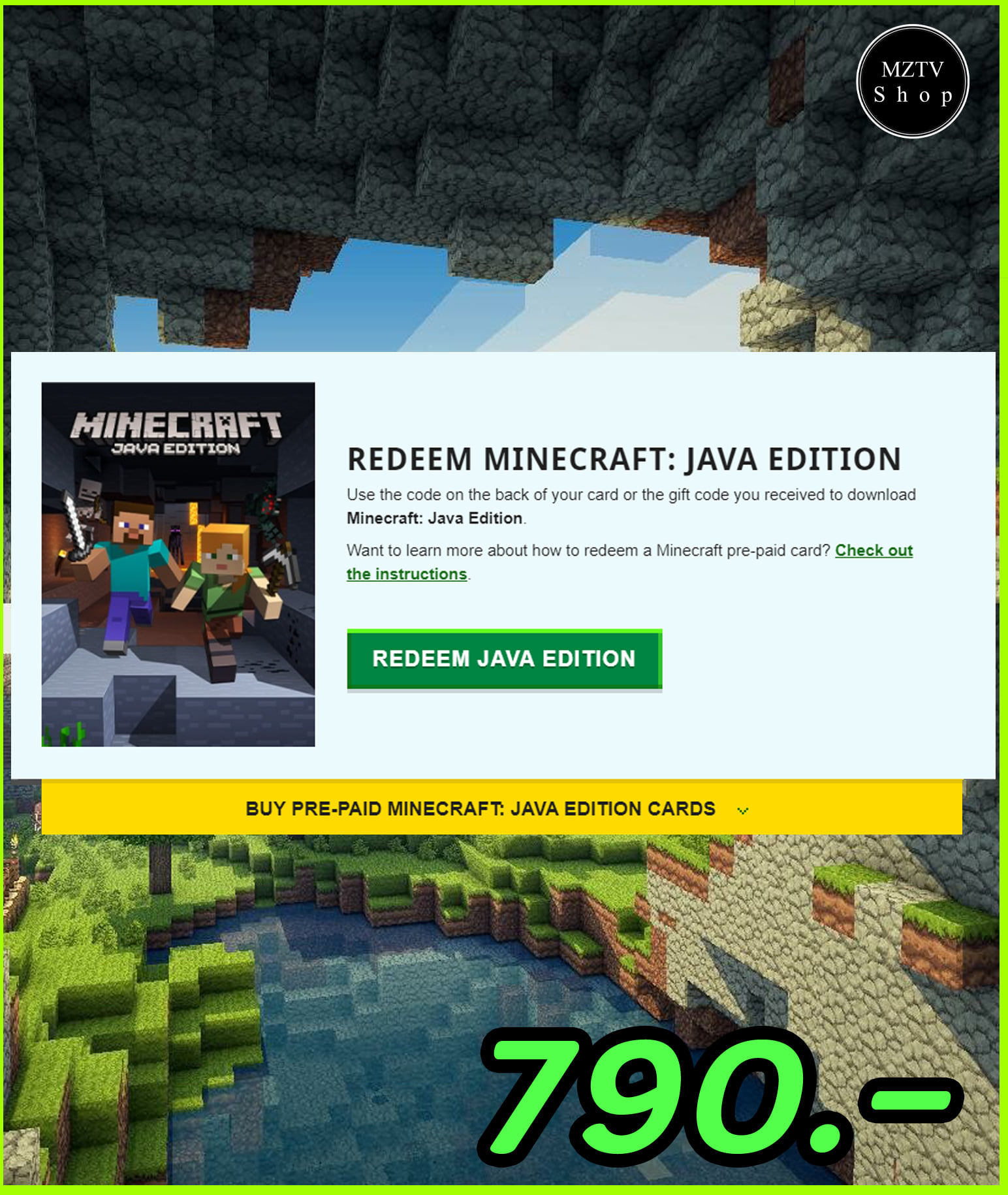 MZTVShop - Minecraft Java Edition⭐️ . เหลือเพียง 790 บาท...