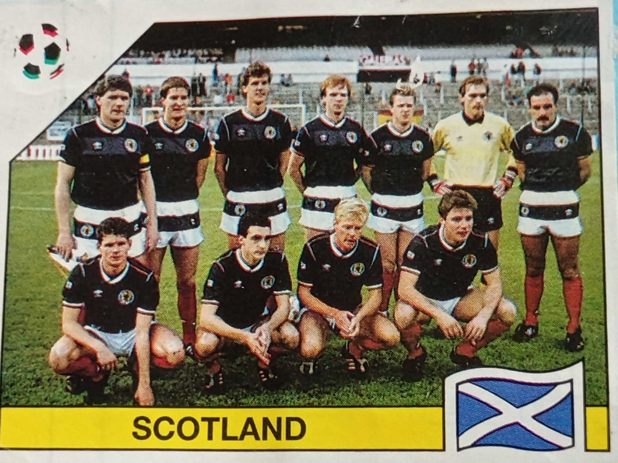 Scottish team 1990 World Cup kit variations