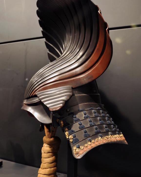 Museum of Artifacts - Harikake kabuto, a type of kawari kabuto which ...