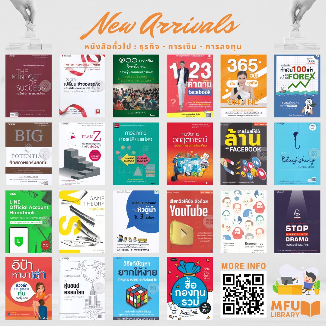 MFU Library - 💸💰 หากคุณกำลังสนใจเรื่อง ธุรกิจ - การเงิน -... | Facebook
