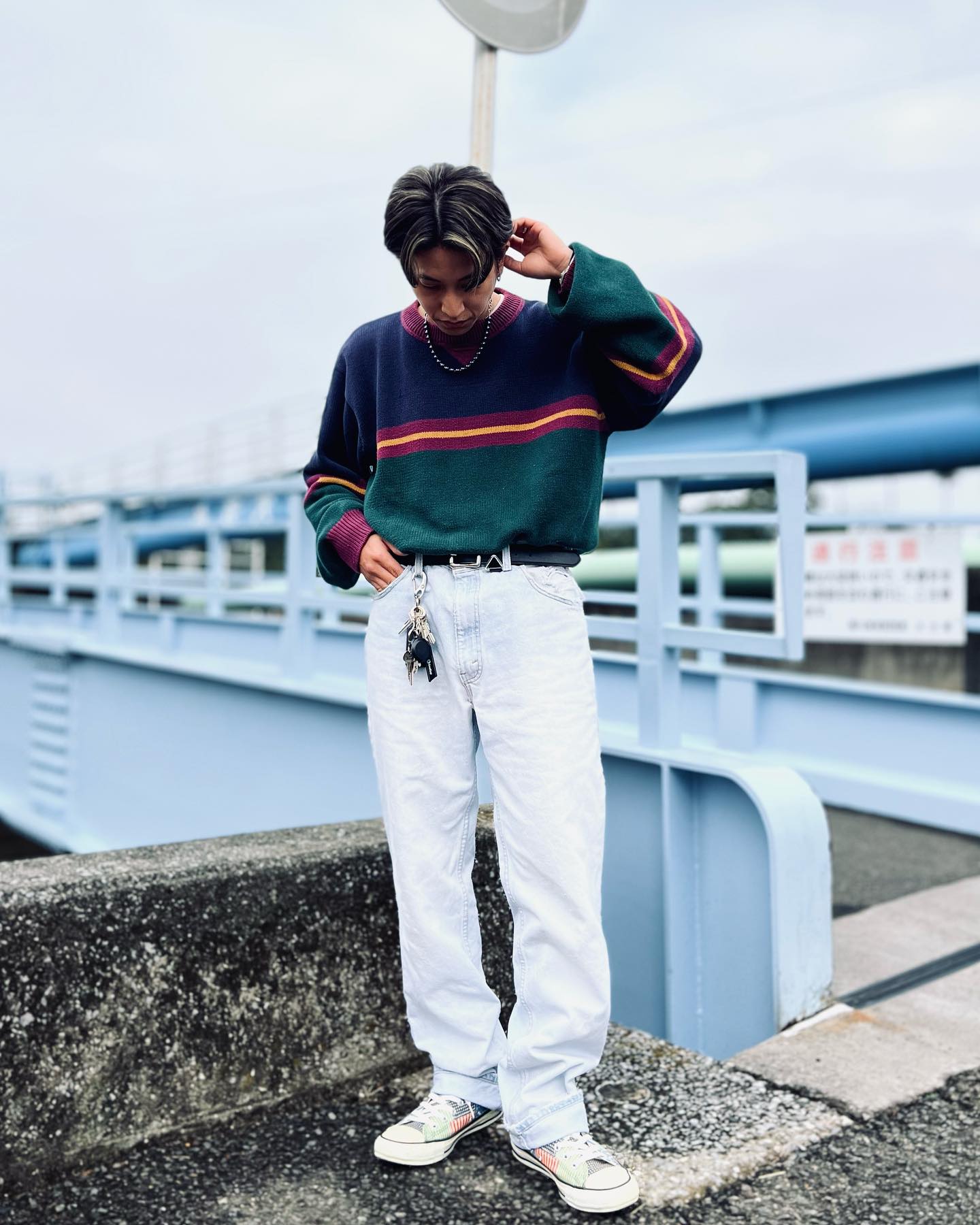 古着 リメイク 一点物 ハンドペイント メモリアルパンツ ワークパンツ 