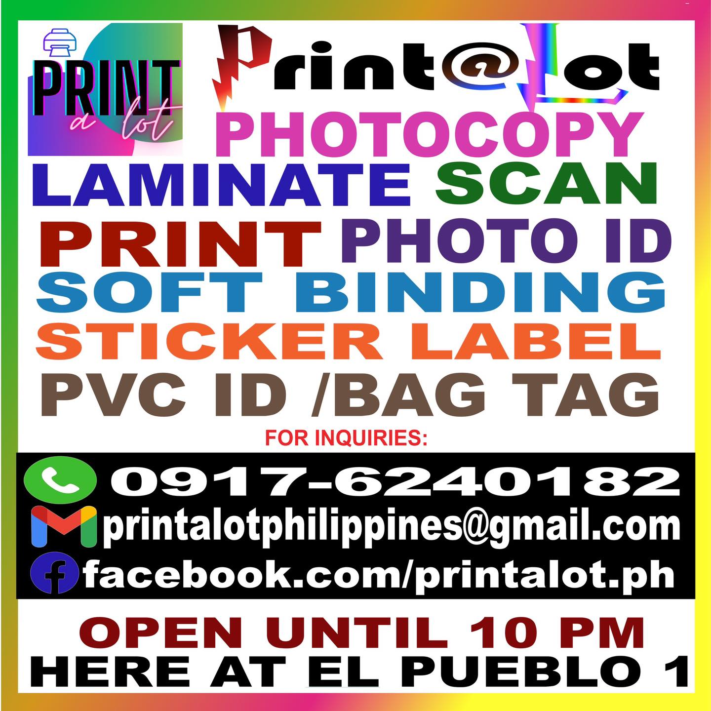 Print A Lot Digital Printing Shop | Quezon City