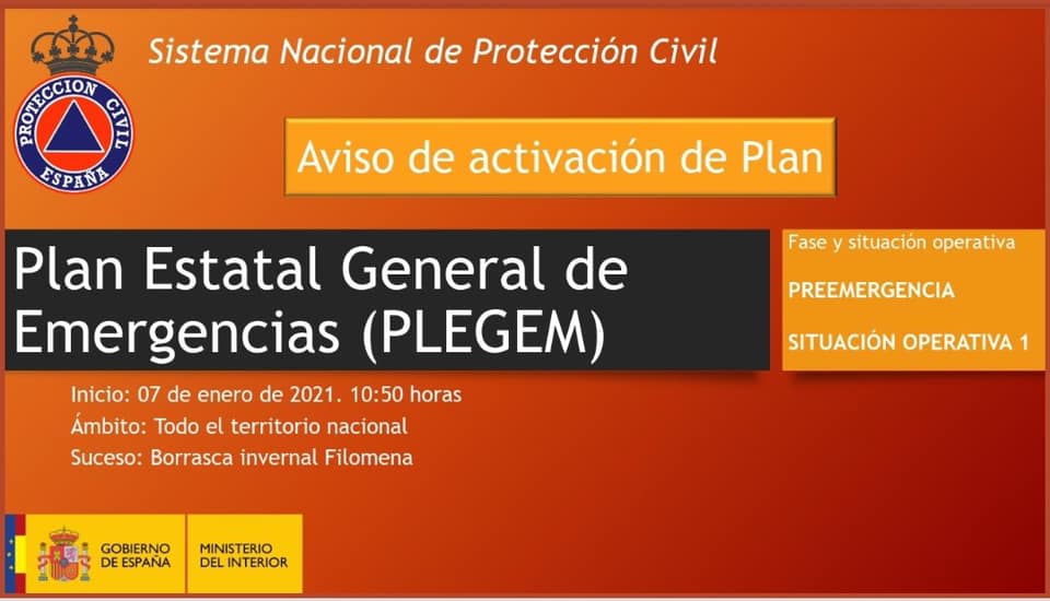 ⚠️ información de la #DireccionGeneralDeProteccionCiviliEmergencias: 🔴 ...