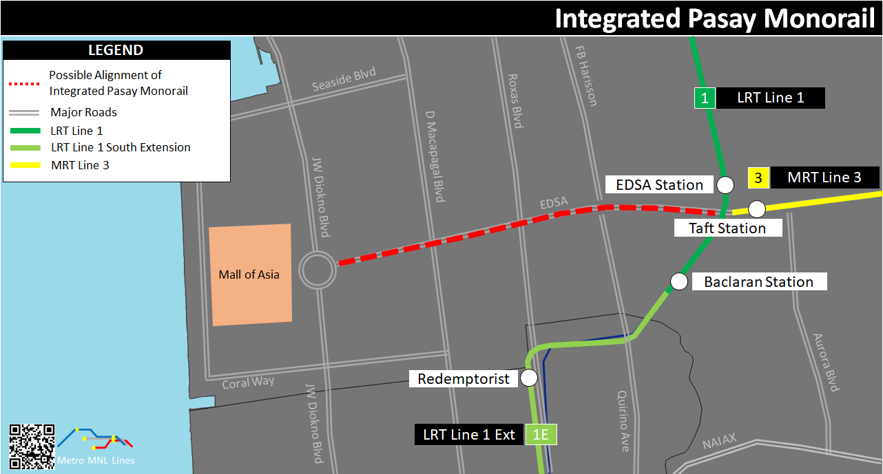 Metro MNL Lines - DoTr has announced a possible new #monorail line ...