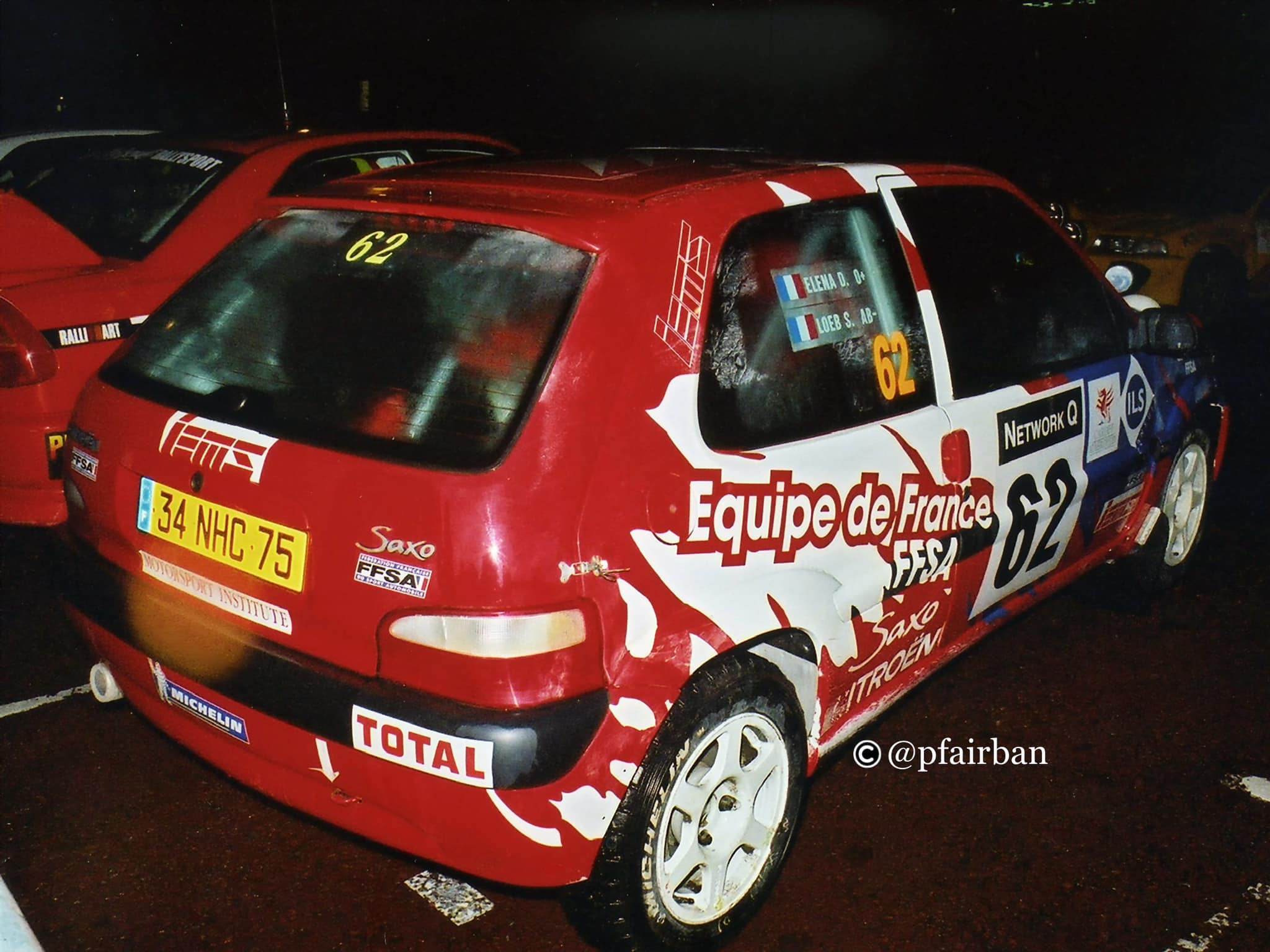 Décalcomanies 1/24 Citroën Saxo Kit Car Sébastien Loeb Rallye Automne 1998