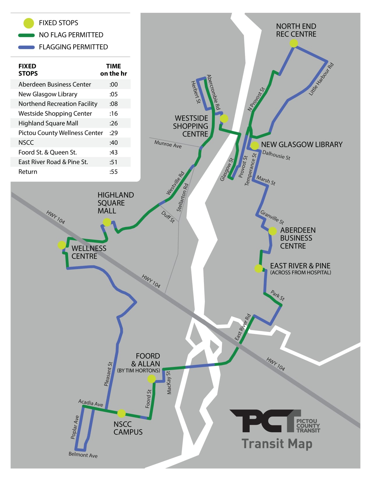 Here is the route map... - Nova Scotia Works Pictou County