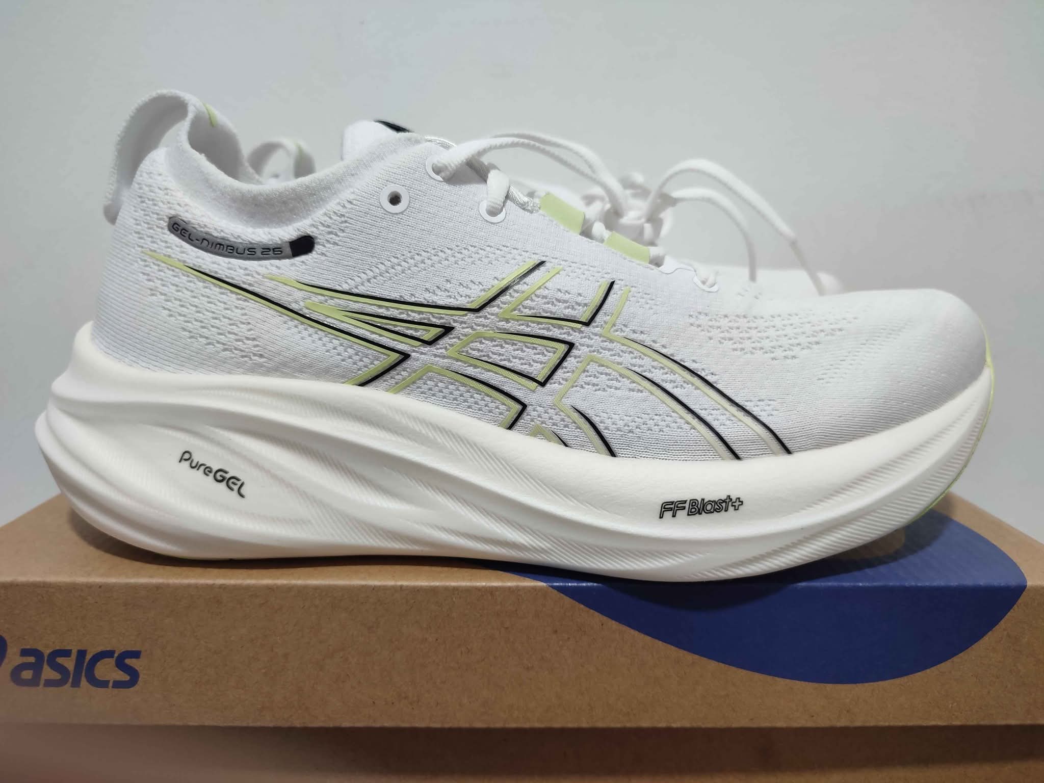 Asics Gel-Nimbus 26 Men COLOURWAY: White/Birch ‼️NEW IN BOX 