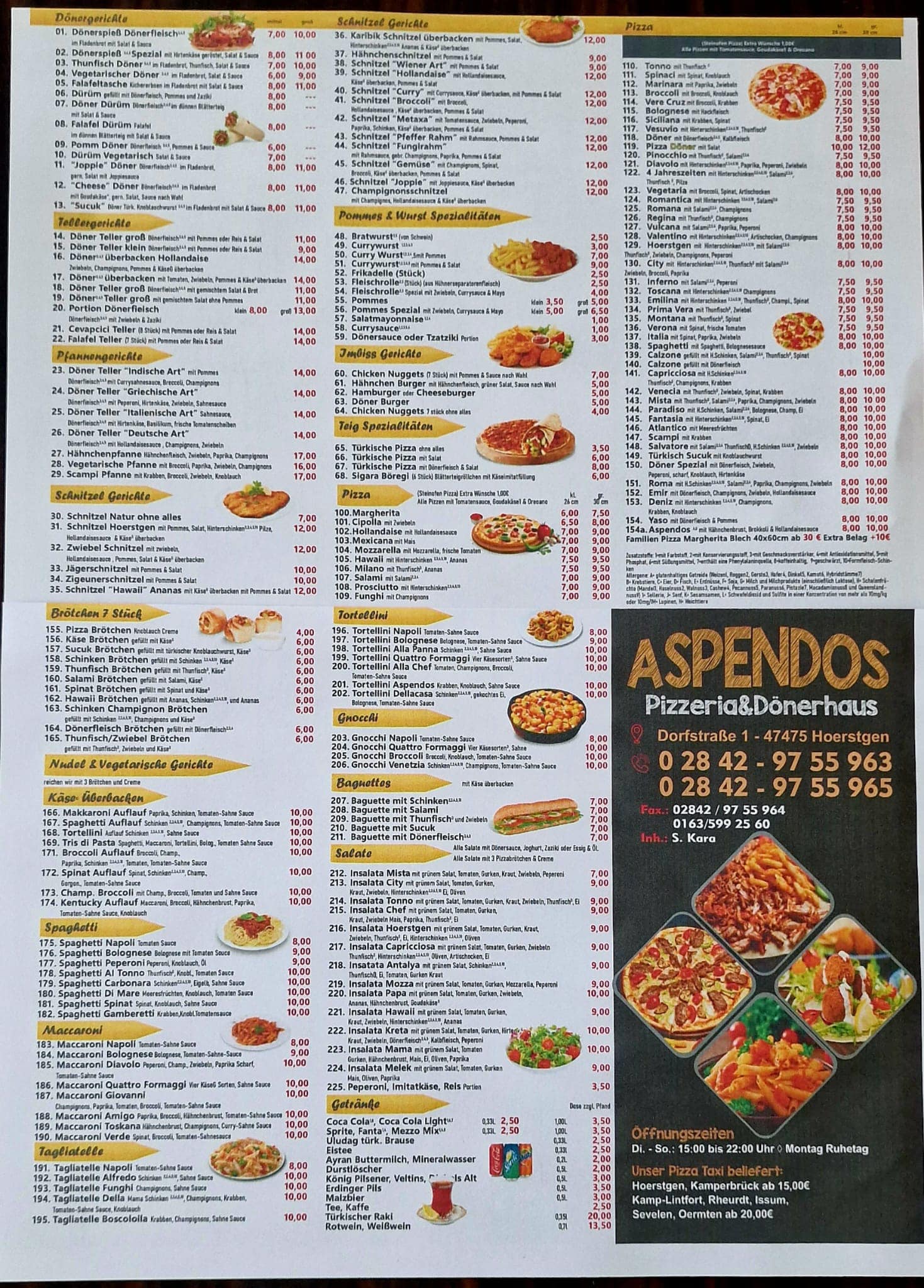 Aspendos Pizzeria & Dönerhaus | Kamp-Lintfort