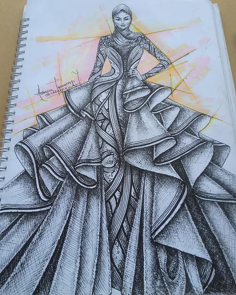 yellow dress Be Mine Satin Maxi Dress main image 0