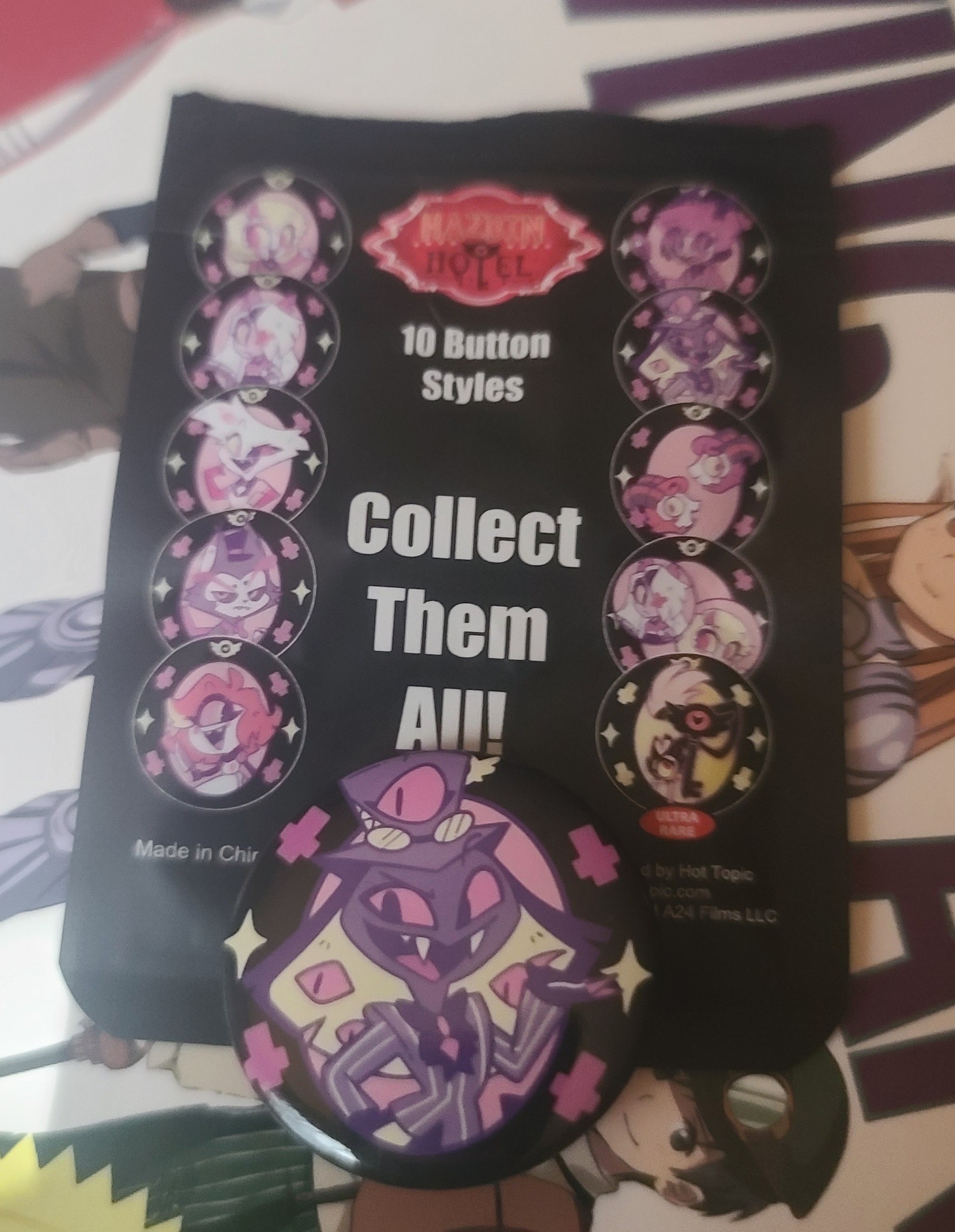 After battle keychain $10 plus shipping Buttons are $5 each plus 