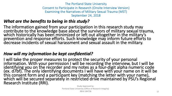MST Survivors - Research Study