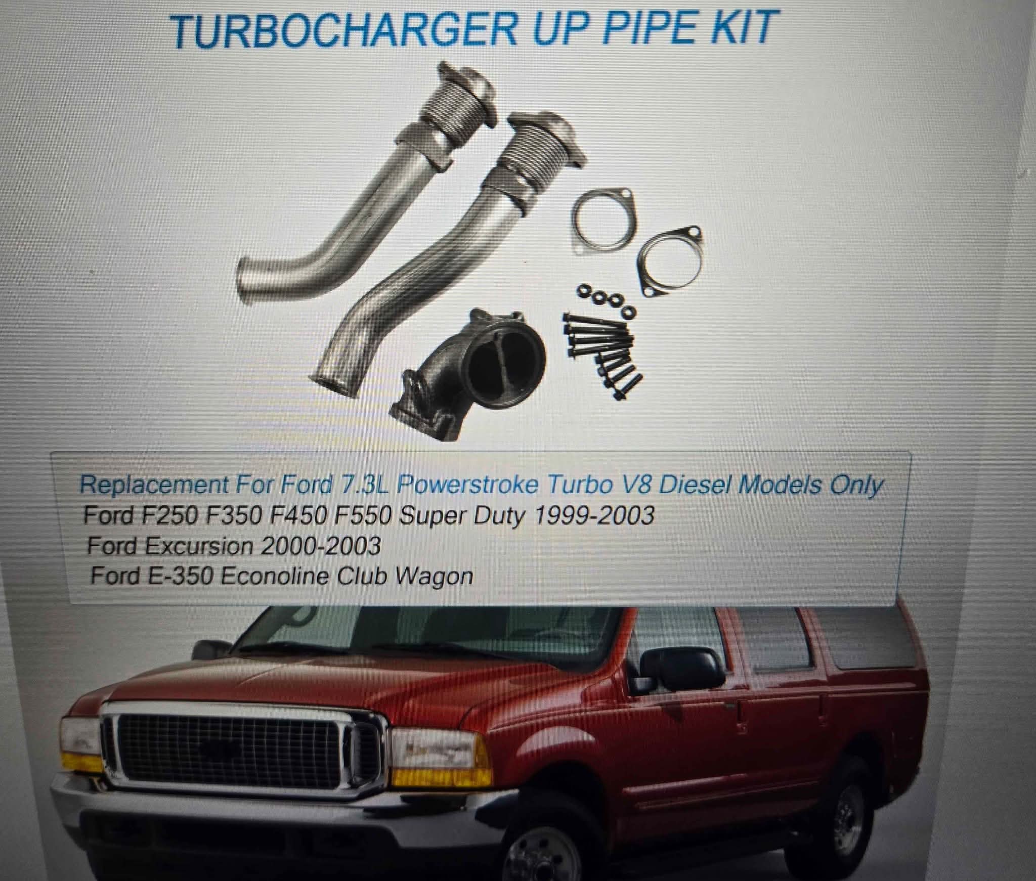 Turbo Intercooler Kit Pipe Boot CAC Fits 03-07 Ford 6.0L F250 F350 F450 F550