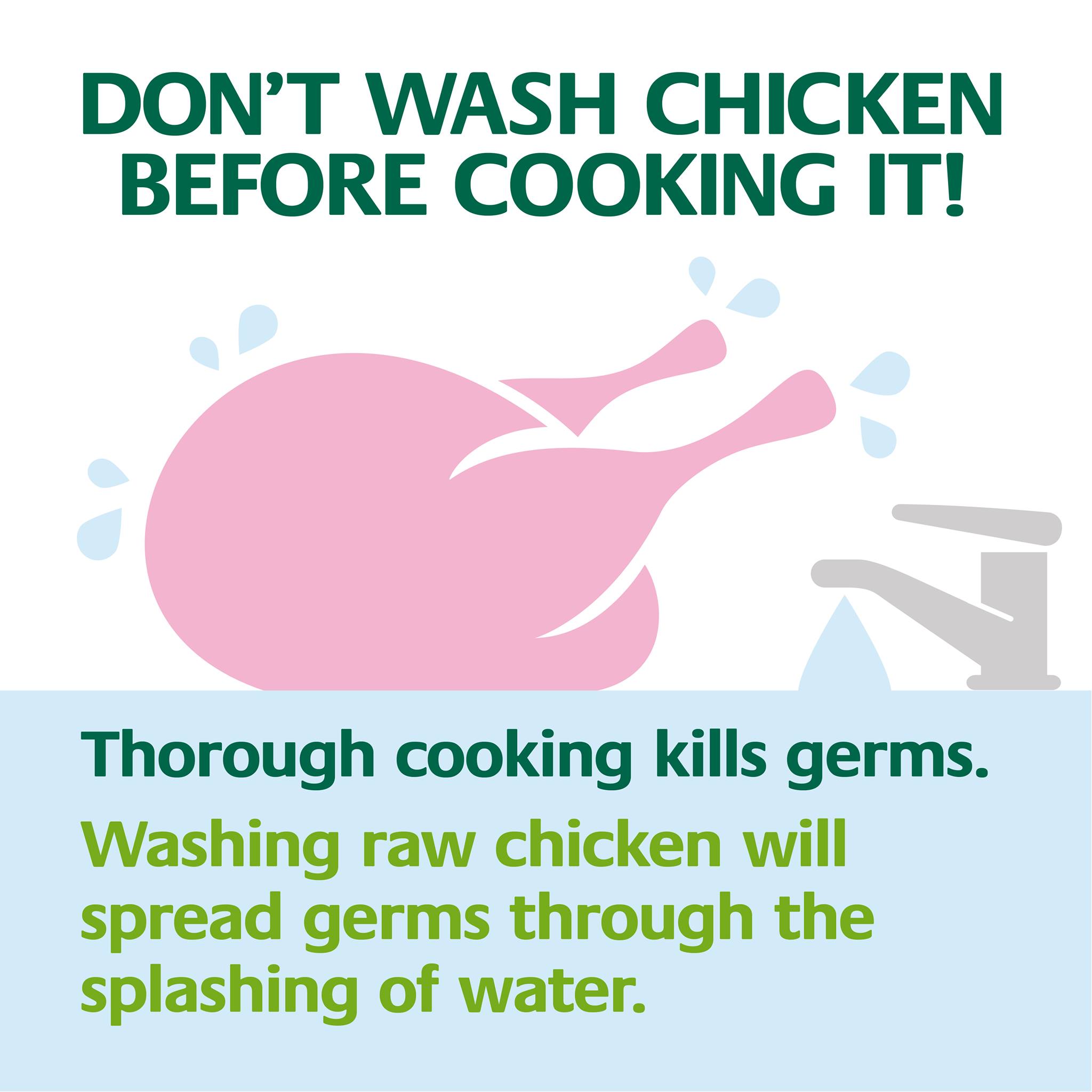 Food - Splish, Splash... Did you know there is no need to wash raw ...