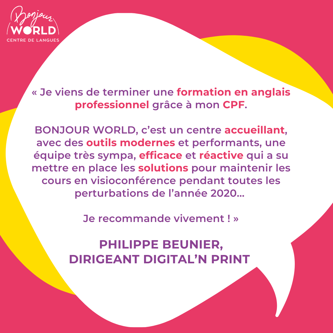 Je Viens De France En Anglais