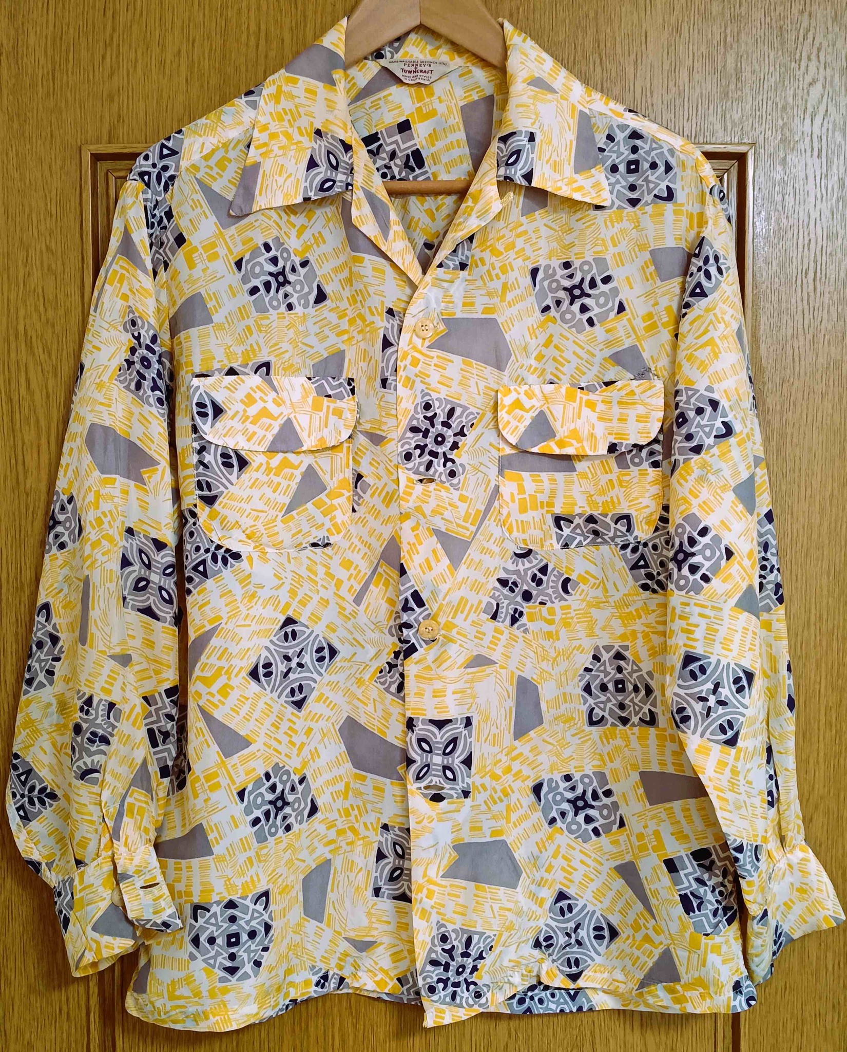 Vintage Penney's rayon Hawaiian shirt