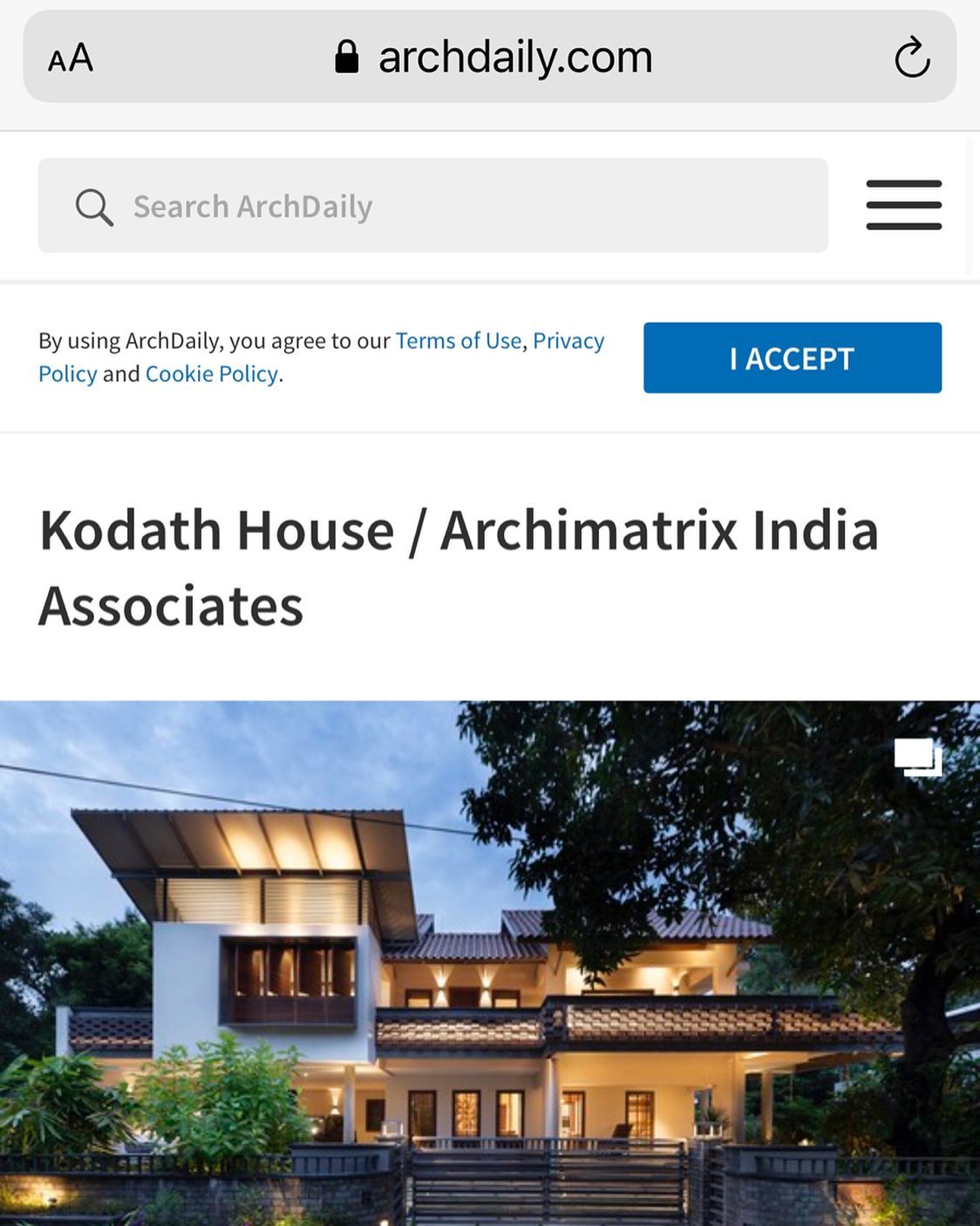ArchiMatrix - Kodath House in @archdaily 🙏 https://www.archdaily.com ...