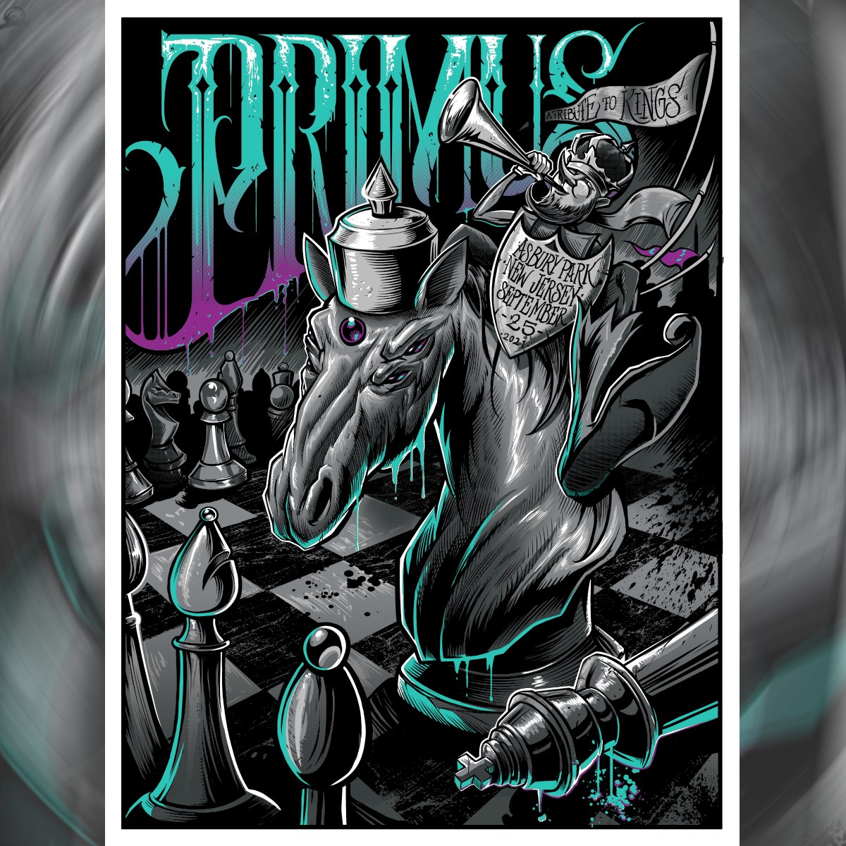 Tonight's poster for Asbury Park, NJ is designed by Maxx Gramajo