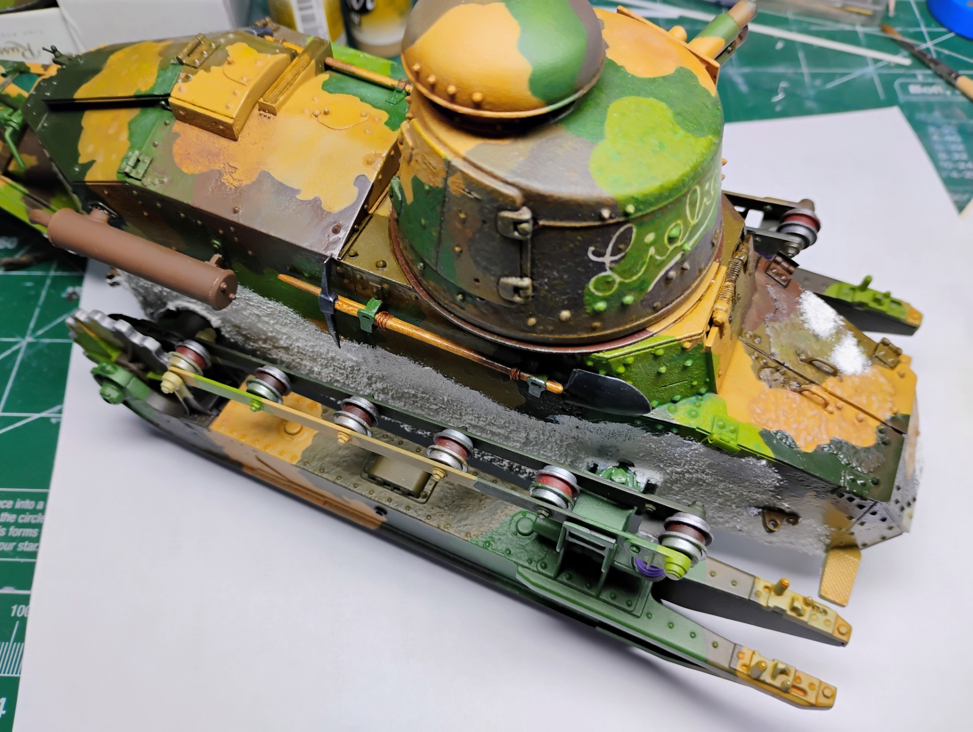 Kit Maquette Militaire SSMODEL Renault FT Light Tank - Échelle 1/87 HO, Résine, 17 Ans Et Plus - Neuf