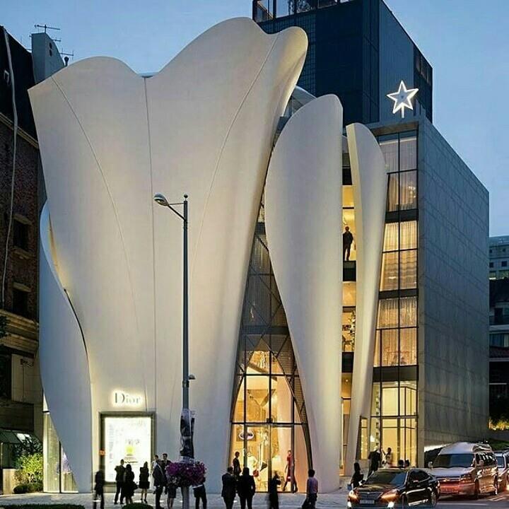 A landmark architectural model of the Yidan Center Building, Shenzhen ...