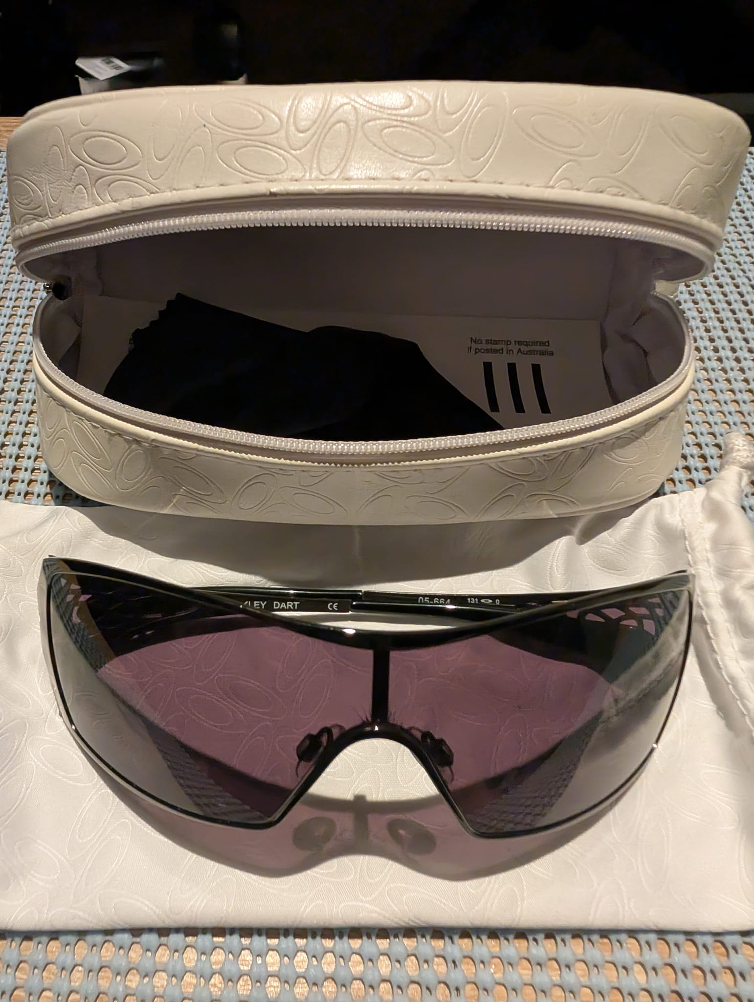 Oakley Dartboard - White Camo - Titanium Clear (2004) Dartboard