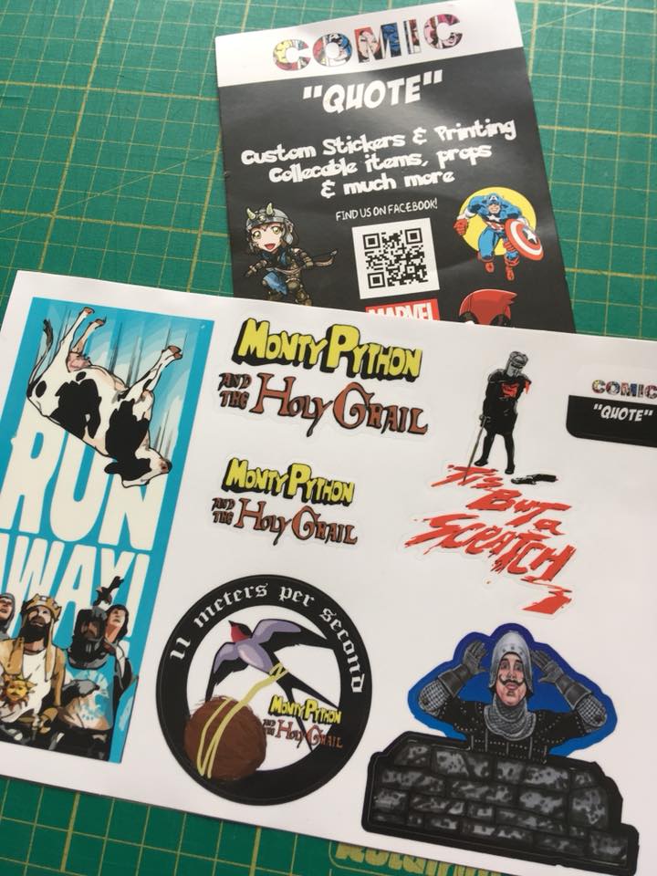 Comic Quote - New sheet design! Monty Python And The Holy...