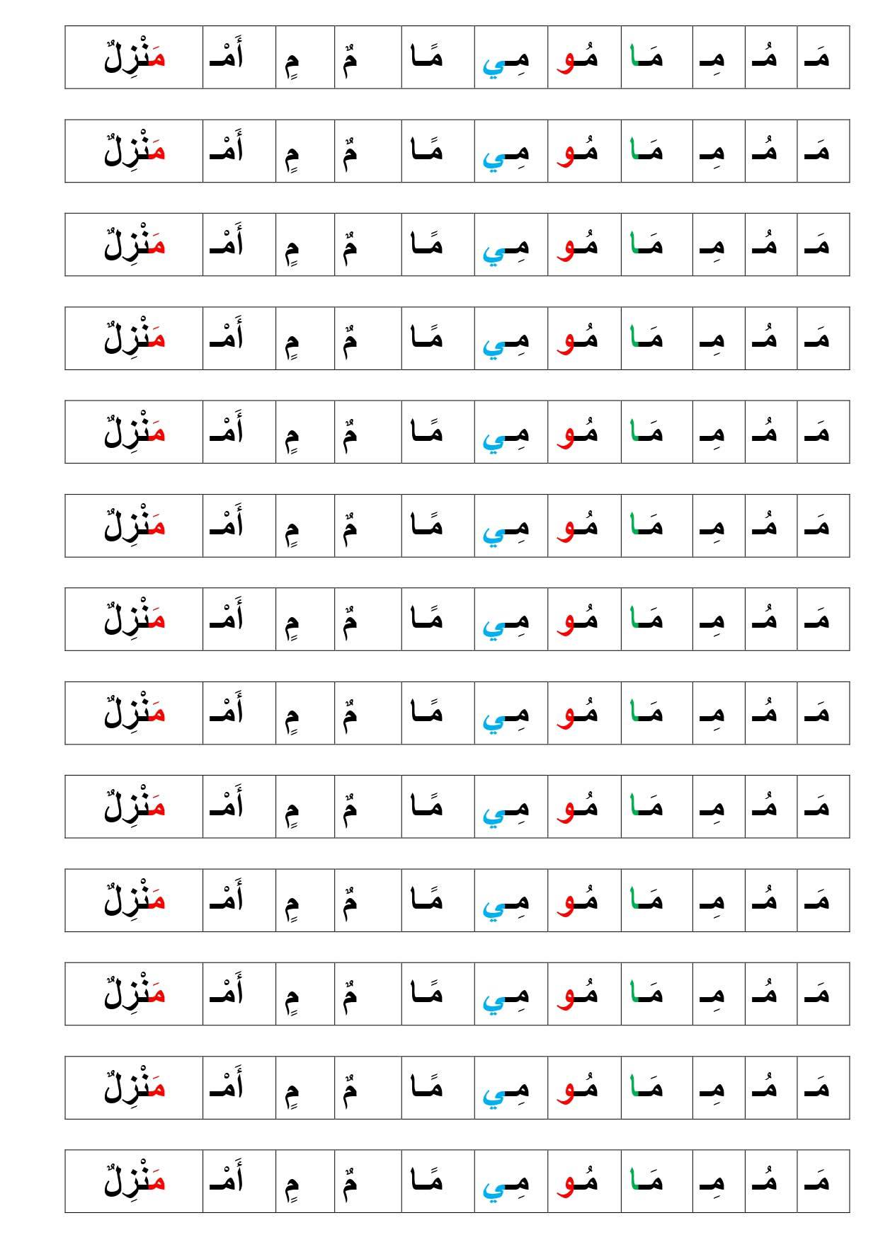 قصاصات الميم والباء بالحركات | Facebook