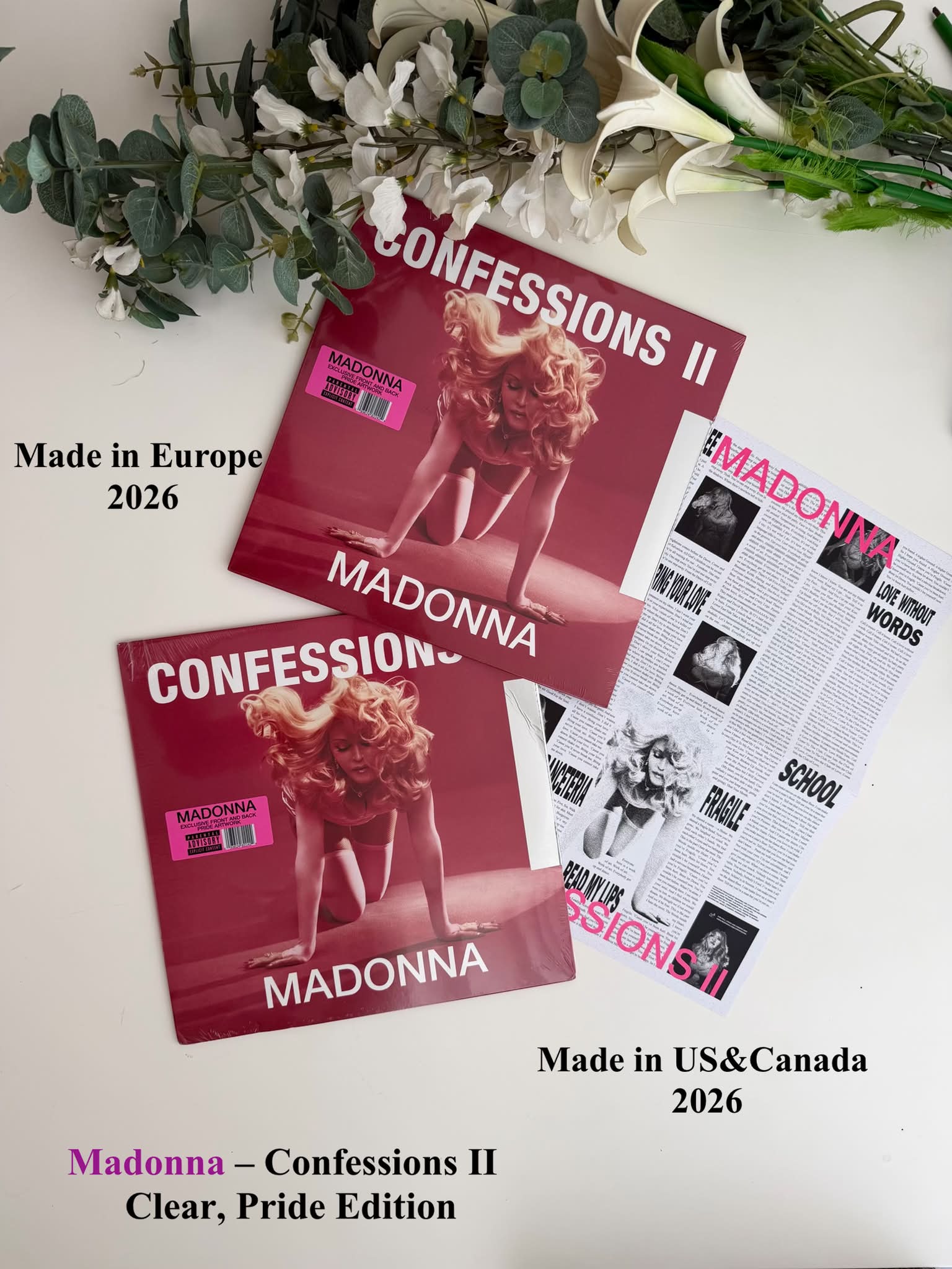 Confessions II Spotify fans first milky clear vinyl
