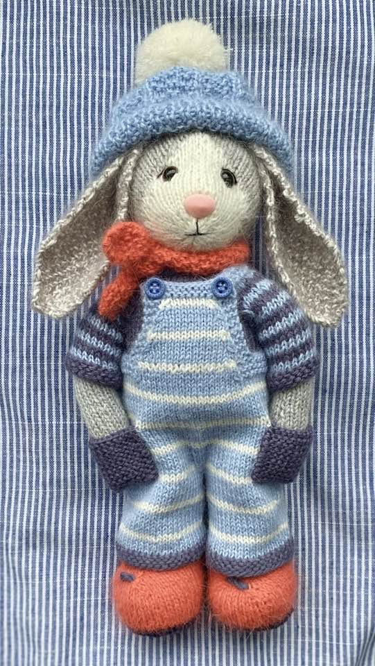 Toy knitting patterns (finished projects) | Dustin rabbit is a ...