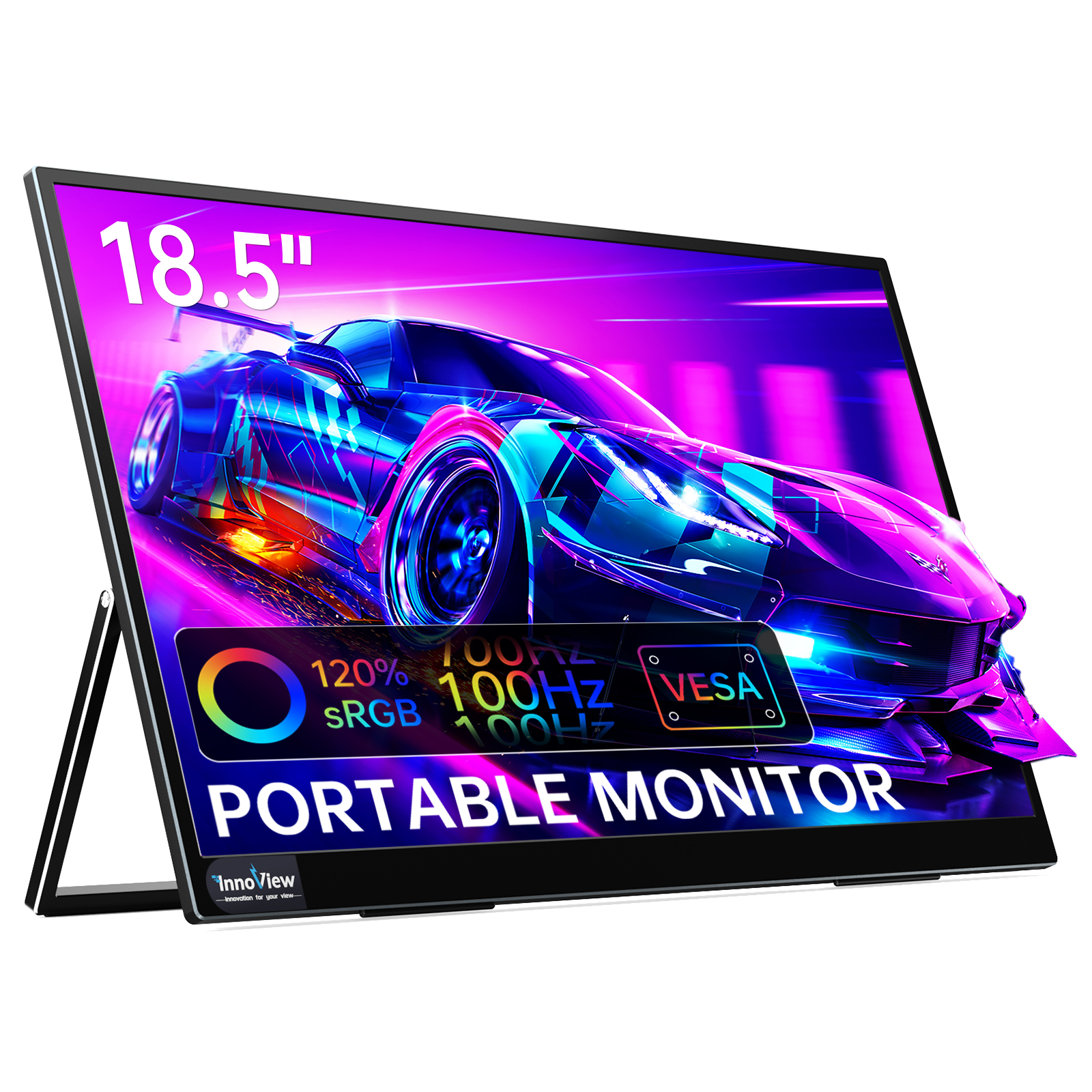 Innoview 15.6-inch dual-screen monitor for work and play
