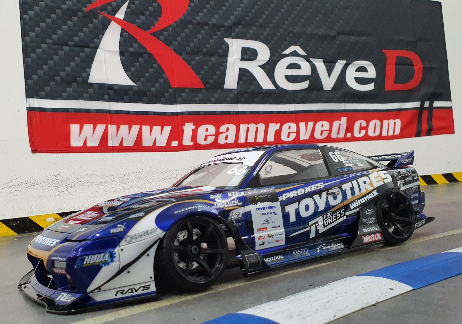 ReveD Wisteria 180sx With Fujino 2020 Toyo livery 💙 AdditionRC