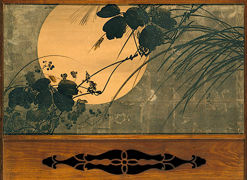 Autumn Grasses in Moonlight', c. 1872-1891, by Shibata Zeshin