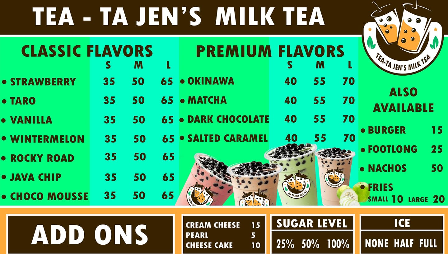Tea-Ta Jen's Milk Tea