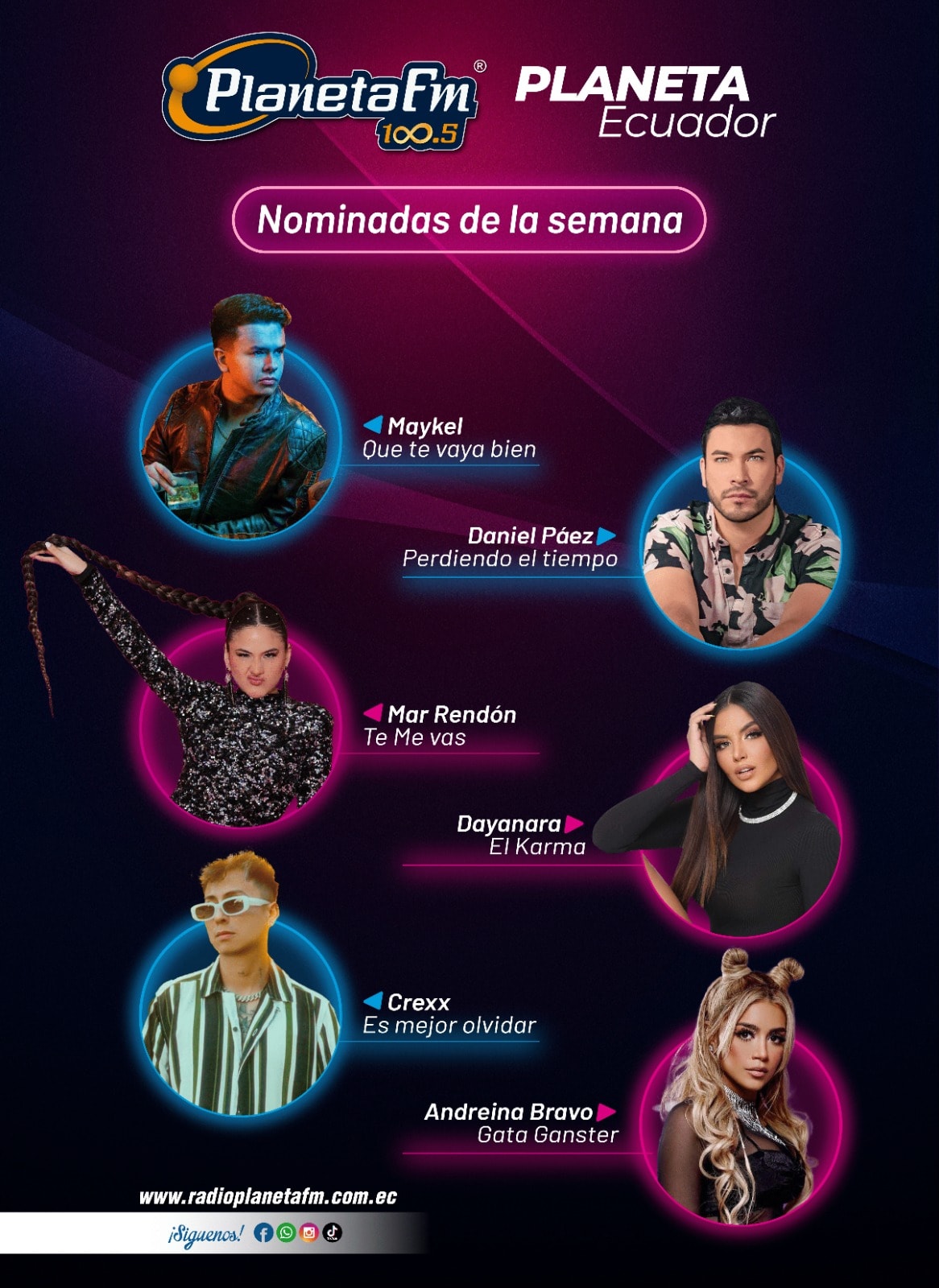 #PlanetaEcuador 🇪🇨 Elige La #Canción de... - Planeta FM 100.5 | Facebook