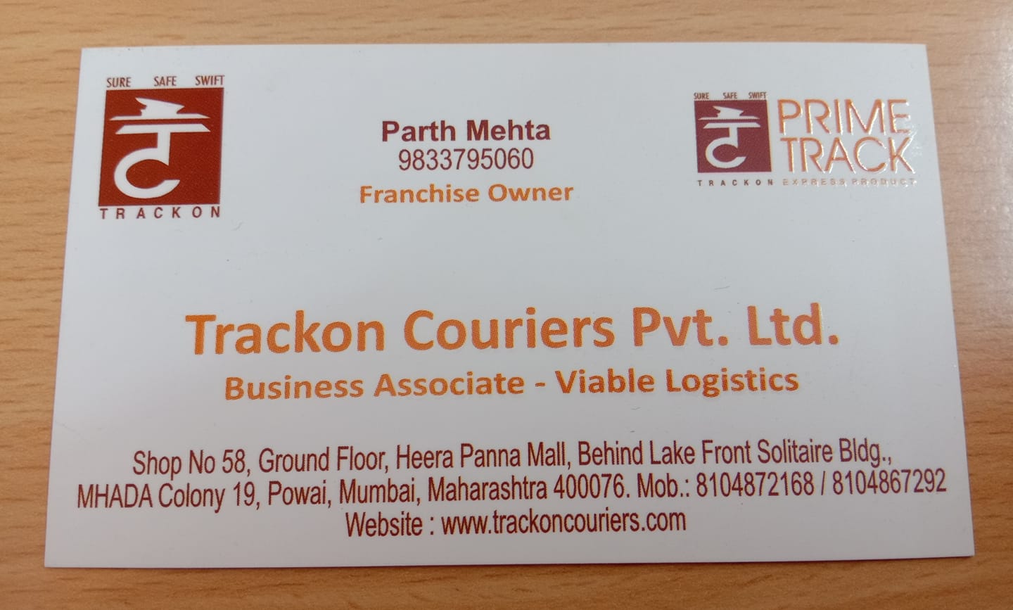 Trackon Couriers Powai