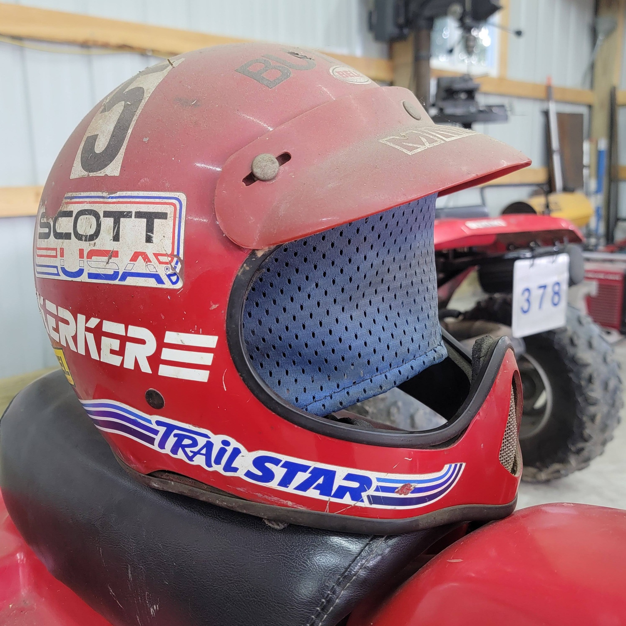 80s dirt bike helmet 1980's Danny Sullivan Personally Owned Arai MX-Pro Motocross I'm a huge Suzuki fan