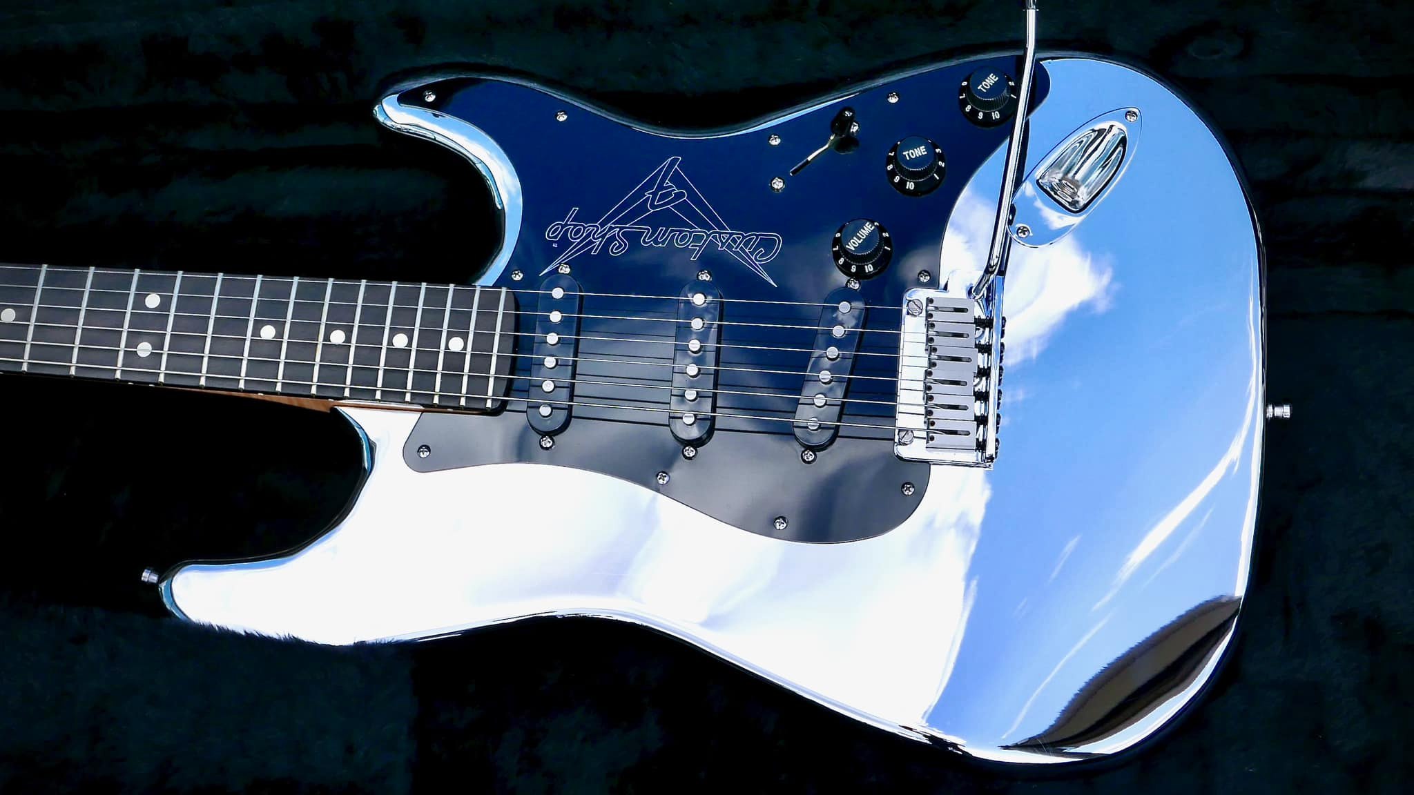 1994 Fender Custom Shop Stratocaster with chrome over aluminum body