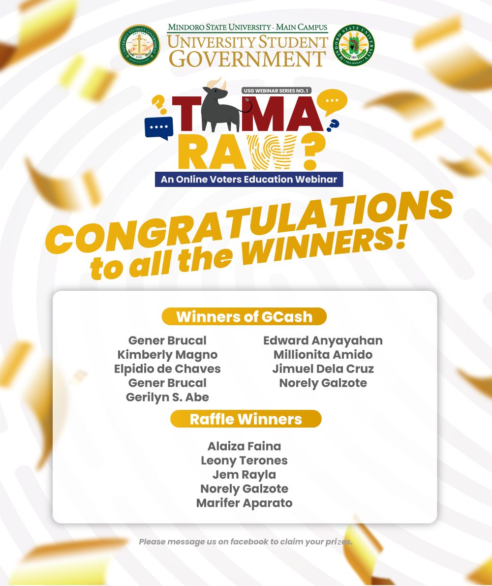 University - Congratulations to all the winners! Winners of Gcash ...