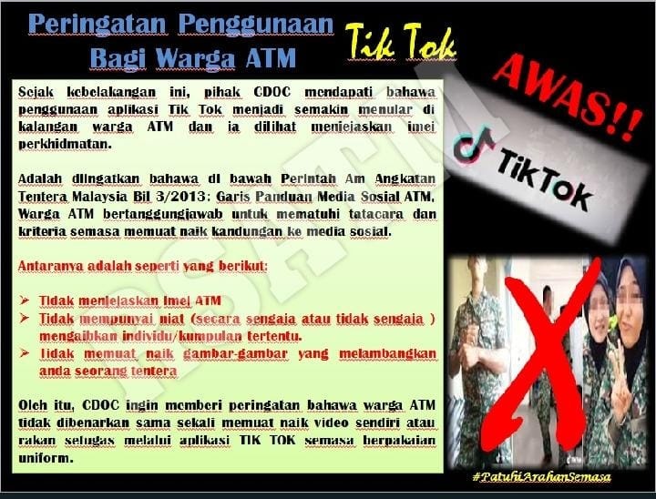Poster Rakyat Sokong Angkatan Tentera Malaysia Facebook