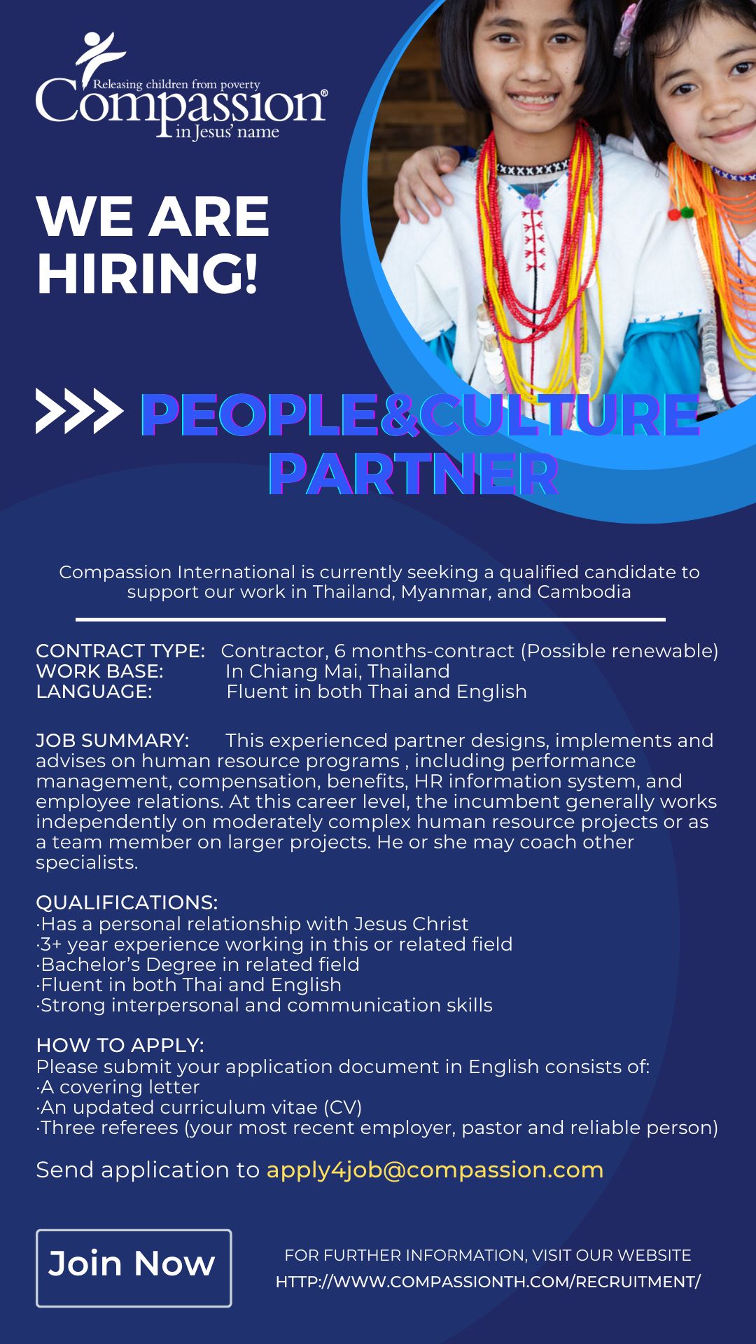 Compassion Thailand Jobs